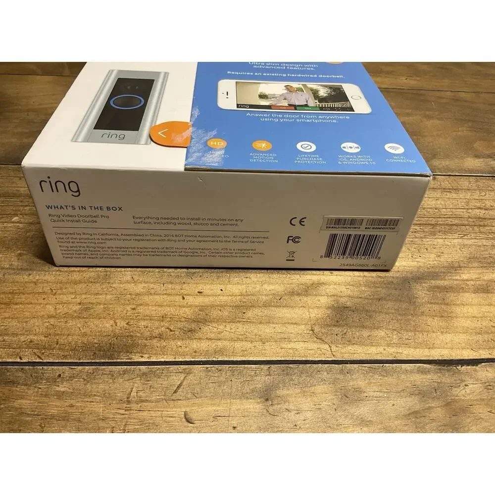 Ring Wired Doorbell Plus (Video Doorbell Pro) Video Camera 1080p HD Wifi Cam